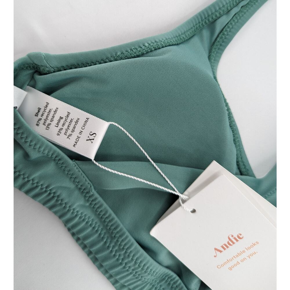 Andie Swim Bikini Top The Marina Green Lagoon Size XS - Picture 10 of 12
